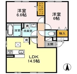 平松駅 徒歩10分 2階の物件間取画像